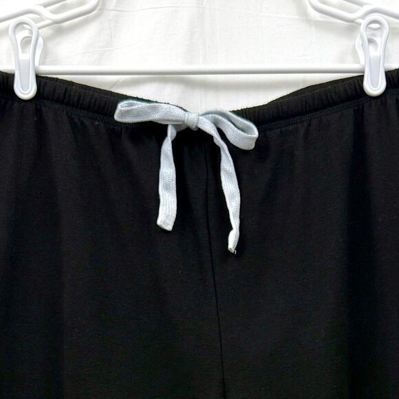 Elastic Waist Drawstring Sweatpants Women XL Black Sieanear Loungewear - Picture 2 of 8